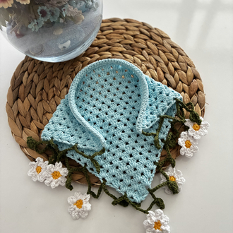 Papatyalar  taçlı bandana 
