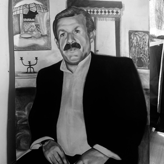 Karakalem portre çizimi