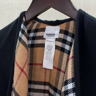 Burberry Reversible Check Wool Poncho