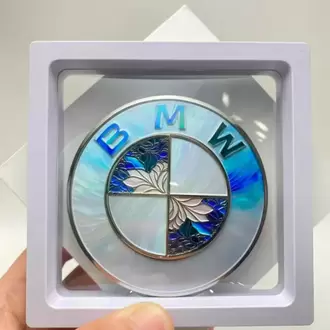 Imperium Garage® BMW Uyumlu Özel Seri Aurora Sedefli & Vitray Motifli Amblem
