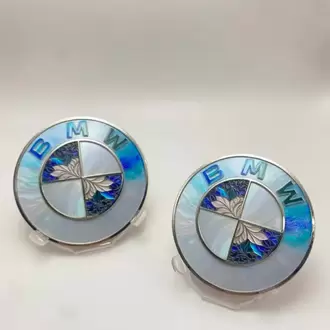Imperium Garage® BMW Uyumlu Özel Seri Aurora Sedefli & Vitray Motifli Amblem