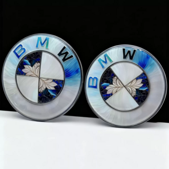 Imperium Garage® BMW Uyumlu Özel Seri Aurora Sedefli & Vitray Motifli Amblem