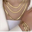 3 LÜ GOLD ÇELİK ZİNCİR KOLYE 