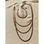 ROSE GOLD 3LÜ ÇELİK ZİNCİR KOLYE 