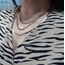 ROSE GOLD 3LÜ ÇELİK ZİNCİR KOLYE 