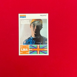 Lando Norris İmzalı Kartı