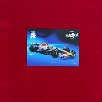 Isack Hadjar Printed Signature VCARB Red Bull F1 Formula 1 Driver Card