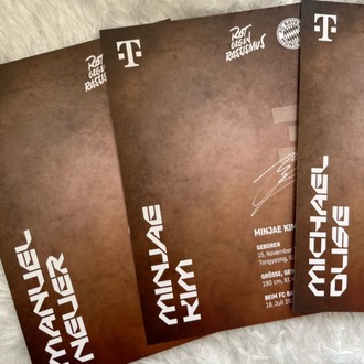Bayern Münih Lisanslı Baskı İmzalı Kartlar
