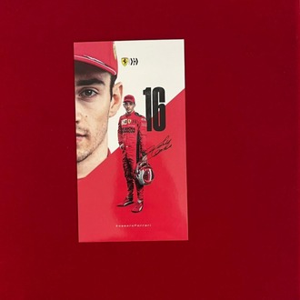 Charles Leclerc – Ferrari 2019 İmzalı Sürücü Kartı