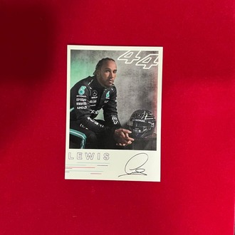 Lewis Hamilton İmzalı Kart