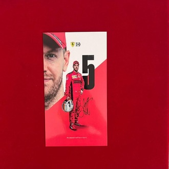 Sebastian Vettel – Ferrari 2019 İmzalı Sürücü Kartı