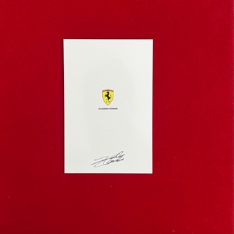 Charles Leclerc Ferrari İmzalı Kartı