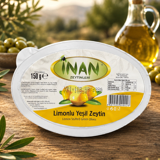 Limonlu yeşil zeytin