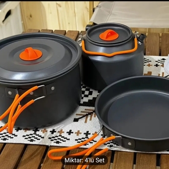 Kamp Pişirme Seti (4 Adet)