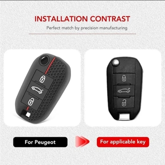 Peugeot#Citroen#Opel Silikon Anahtar Kılıfı