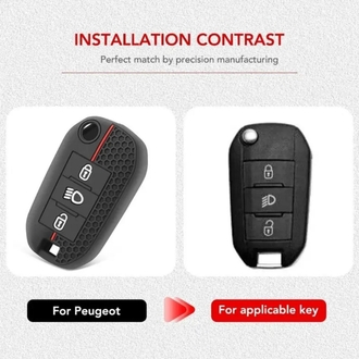 Peugeot#Citroen#Opel Silikon Anahtar Kılıfı