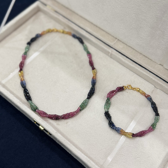 Safir-Zümrüt-Yakut Set
