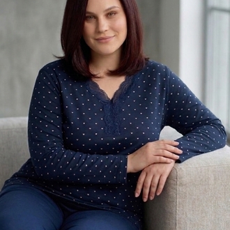 Büyük Beden Bambu Pijama Takımı