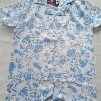 Kısakol Dügmeli Pijama Takımı