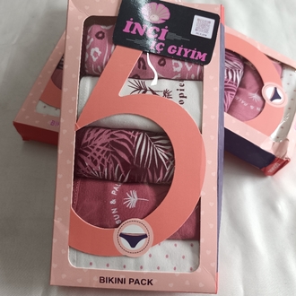 5 li Pamuklu Kadın Slip Külot