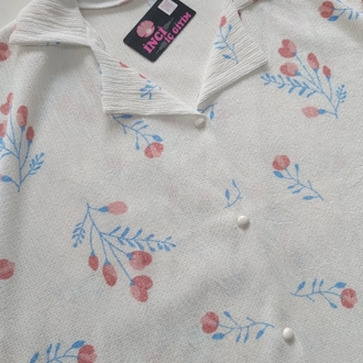 Çiçek Desenli Pijama Takımı