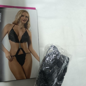 Siyah Fantazi Bodysuit