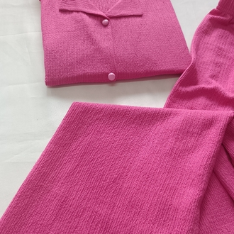 Kısakol Dügmeli Pijama Takımı