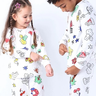 Boyamalı Çocuk Pijama Takımı