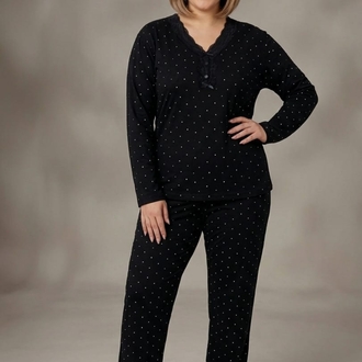 Büyük  Beden Bambu Pijama Takımı