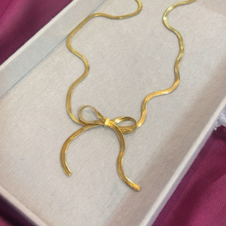 Fiyonk gold kolye