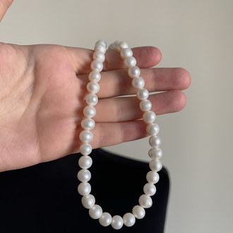 Bembeyaz Mat Gerçek Tatlısu Klasik İnci Kolye
