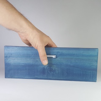 El Yapımı Masif Ahşap Duvar Süsü - 15x25 cm