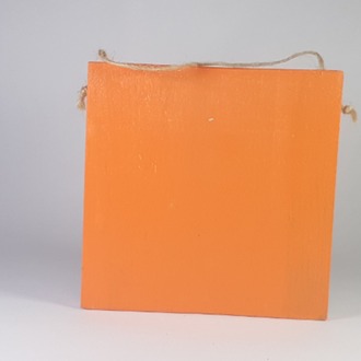 El Yapımı Masif Ahşap Duvar Süsü - 15x15 cm
