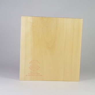 El Yapımı Masif Ahşap Duvar Süsü - 15x15 cm