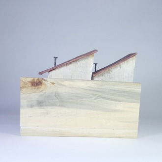 Eşsiz 3 Boyutlu Sokak Canlandırması - Ahşap ve Doğanın Buluşması (23x18x11 cm.)