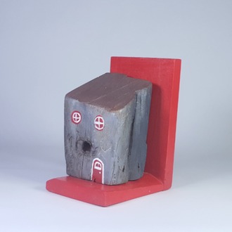 El Yapımı ahşap Kitap Tutacağı, Masa Süsü (15x11,5x8cm.)