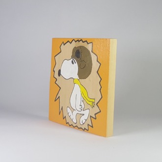El Yapımı Masif Ahşap Duvar Süsü - 15x15 cm