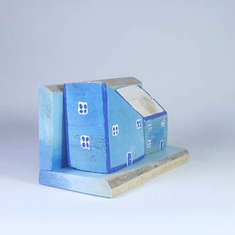 Eşsiz Minik Sokak Canlandırması - Ahşap ve Doğanın Buluşması (20x9x8 cm.)