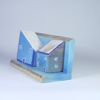 Eşsiz Minik Sokak Canlandırması - Ahşap ve Doğanın Buluşması (20x9x8 cm.)