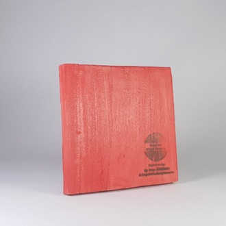 El Yapımı Masif Ahşap Duvar Süsü - 15x15 cm