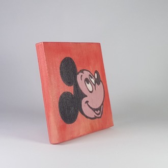 El Yapımı Masif Ahşap Duvar Süsü - 15x15 cm