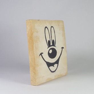 El Yapımı Masif Ahşap Duvar Süsü - 15x15 cm