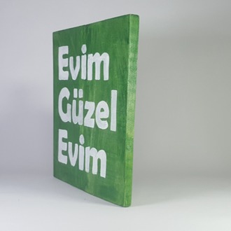 El Yapımı Masif Ahşap Duvar Süsü - 15x15 cm