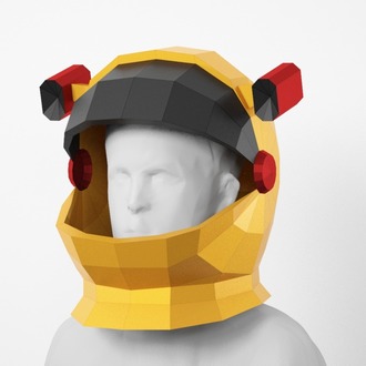 Astronot Kaskı – 3D Maket Şablonu (Kendin Yap) PDF dijital indirme dosyası