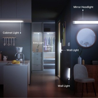Dolap & Koridor İçin LED Hareket Sensörlü Işık – Şarj Edilebilir