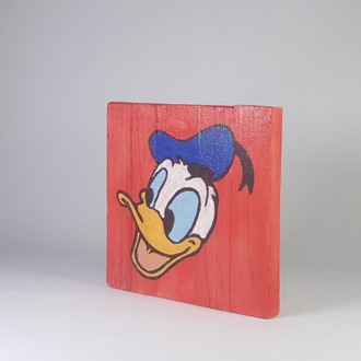 El Yapımı Masif Ahşap Duvar Süsü - 15x15 cm