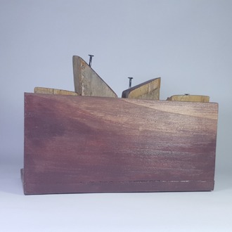 Eşsiz Minik Sokak Canlandırması - Ahşap ve Doğanın Buluşması (30x19x11,5 cm.)