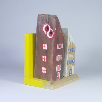 Ahşap ve Doğanın Buluşması (18x14,5x8,5 cm.) -Eşsiz Minik Sokak Canlandırması -