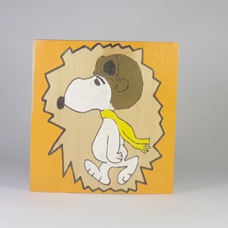 El Yapımı Masif Ahşap Duvar Süsü - 15x15 cm