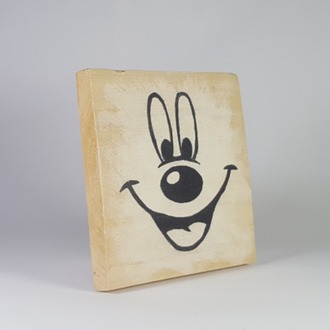 El Yapımı Masif Ahşap Duvar Süsü - 15x15 cm